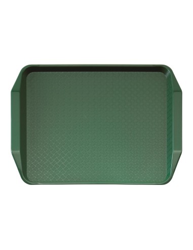 Plateau rectangulaire Fast Food Cambro vert 43 cm
