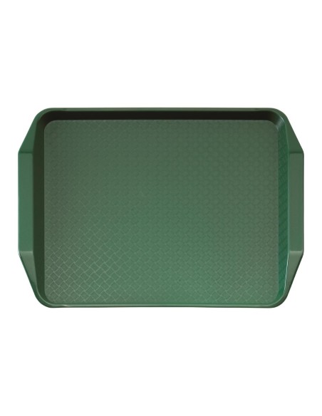 Plateau rectangulaire Fast Food Cambro vert 43 cm