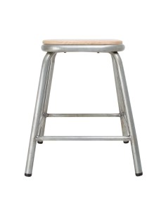 Tabouret bas Bolero Cantina - lot de 4, acier galvanisé 2