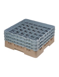 Casier à verres 36 compartiments Cambro beige 174mm