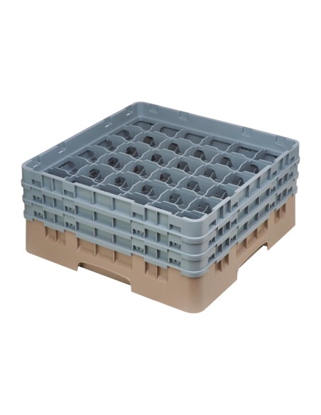 Casier à verres 36 compartiments Cambro beige 174mm