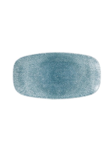 Assiettes oblongues Churchill Topaz Blue - Lot de 6