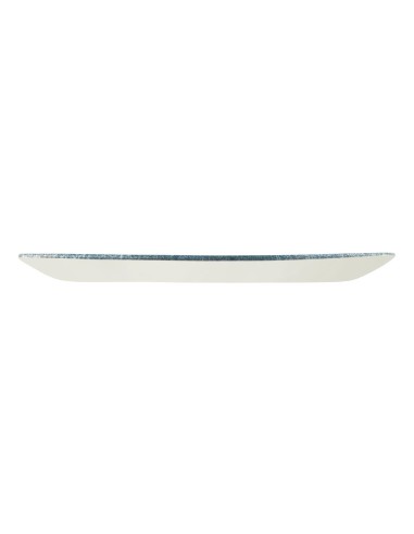 Assiettes oblongues Churchill Topaz Blue 298mm - Lot de 12