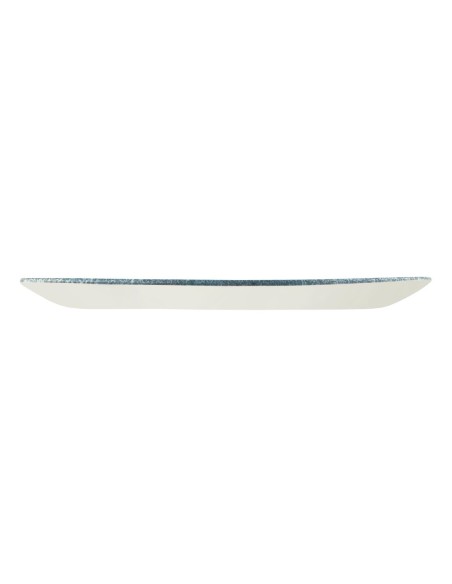 Assiettes oblongues Churchill Topaz Blue 298mm - Lot de 12