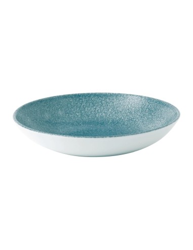 Assiettes coupe ronde Churchill Topaz Blue 182mm - Lot de 12