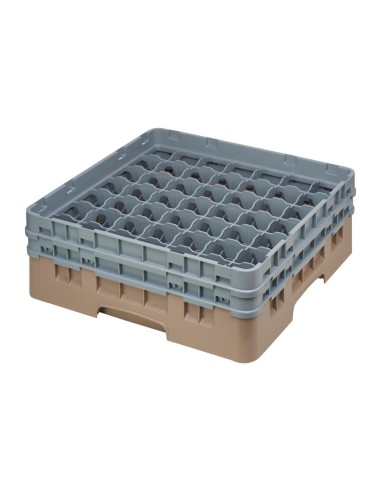Casier à verres 49 compartiments Cambro beige