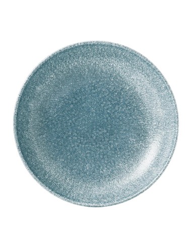 Assiettes coupe ronde Churchill Topaz Blue 182mm - Lot de 12