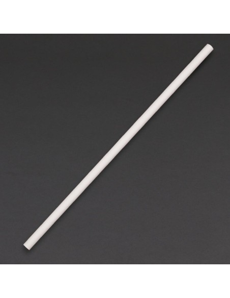 Pailles en papier compostables Fiesta 210 mm - Lot de 250