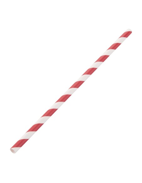 Pailles en papier compostables Fiesta 250 pcs - 210 mm