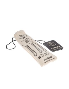 Ensemble de couverts réutilisables en fibres de riz - Huskup 2