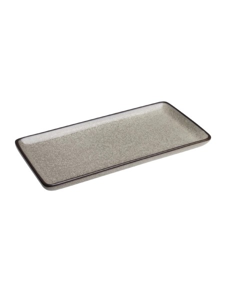 Assiettes rectangulaires Olympia Mineral 335mm - lot de 4