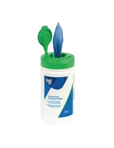 Lingettes désinfectantes Pal TX - 10x200, sans alcool