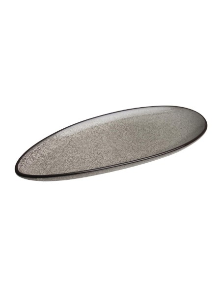 Assiettes feuille Olympia Mineral 255mm - lot de 6