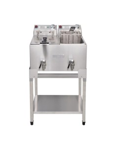 Support Buffalo double friteuse FC375 FC377 - Inox