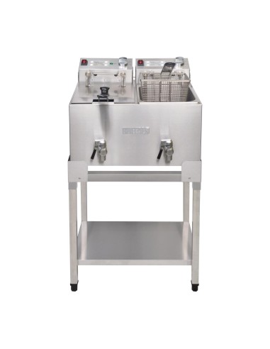 Support Buffalo double friteuse FC375 FC377 - Inox