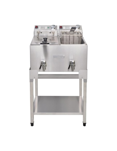Support Buffalo double friteuse FC375 FC377 - Inox