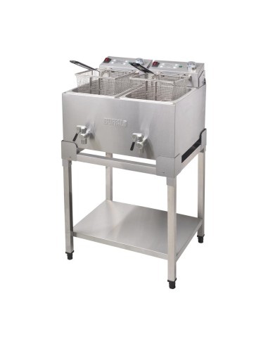 Support Buffalo double friteuse FC375 FC377 - Inox