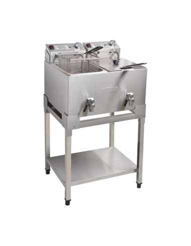 Support Buffalo double friteuse FC375 FC377 - Inox