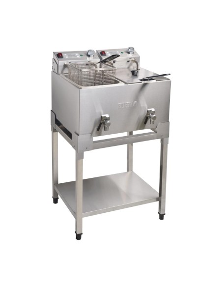 Support Buffalo double friteuse FC375 FC377 - Inox