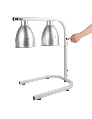Lampe chauffante double Buffalo 500W - réglable 600-800mm