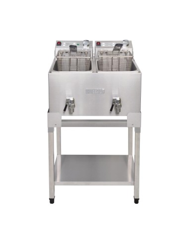 Support Buffalo double friteuse FC375 FC377 - Inox