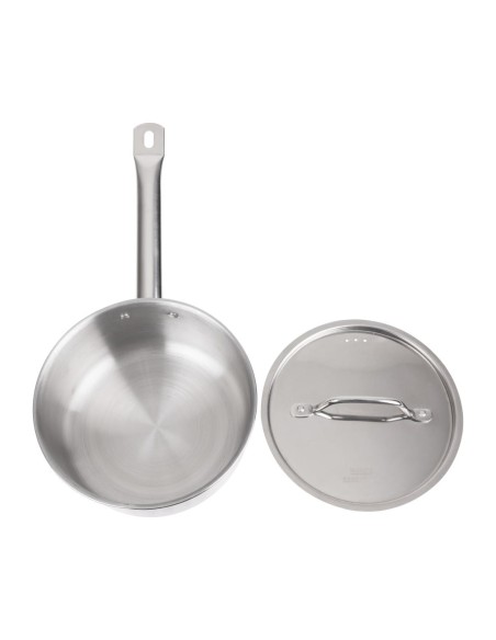 Casserole inox 200mm 3L Nisbets Essentials - Induction