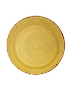 Assiettes Churchill Stonecast 220mm Jaune - Lot de 12