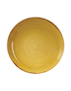 Assiettes Churchill Stonecast Jaune 248mm - Lot de 12