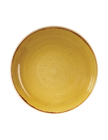 Assiettes Churchill Stonecast Jaune 248mm - Lot de 12
