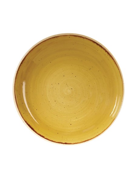 Assiettes Churchill Stonecast Jaune 248mm - Lot de 12