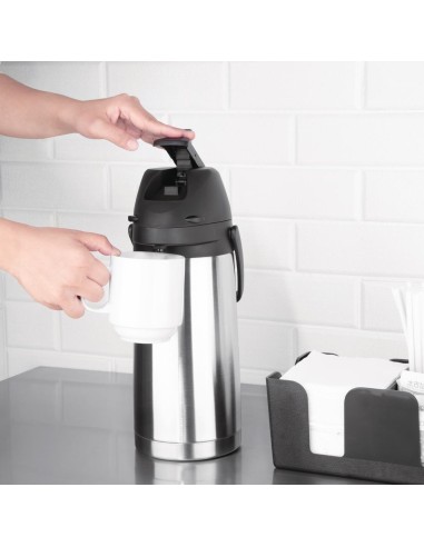 Pichet à pompe double paroi Nisbets Essentials 1,9L