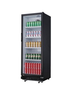 Vitrine réfrigérée positive Nisbets Essentials 346L noir 2