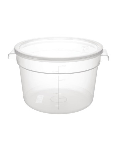 Conteneur alimentaire rond Vogue 10L en polypropylène
