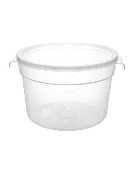 Conteneur alimentaire rond Vogue 10L en polypropylène