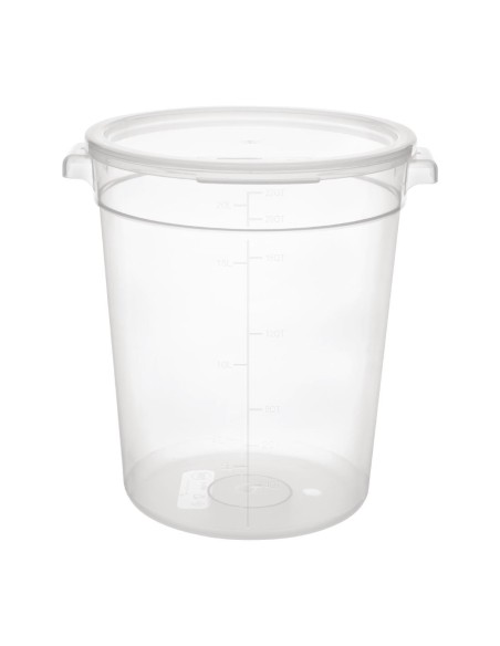 Conteneur alimentaire rond 20L Vogue - Polypropylène