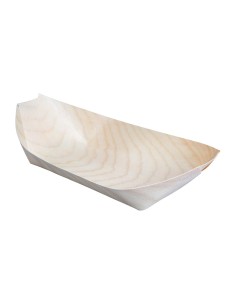 Plats biodégradables en peuplier Fiesta 190mm - lot de 100
