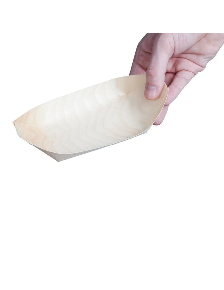 Plats biodégradables en peuplier Fiesta 190mm - lot de 100