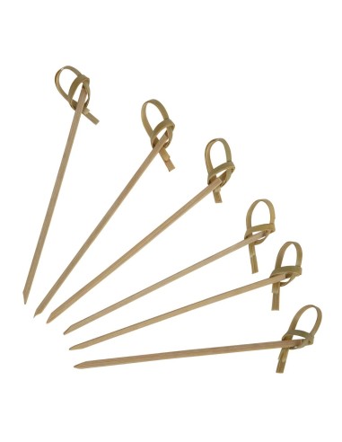 Piques boucles bambou Fiesta Compostable 90mm - lot de 100