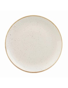 Assiettes Churchill Stonecast Barley White 217mm - Lot de 12