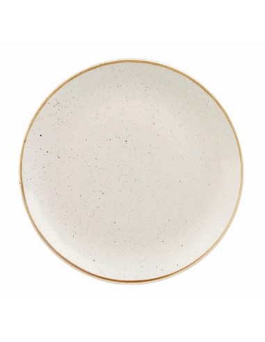 Assiettes Churchill Stonecast Barley White 217mm - Lot de 12