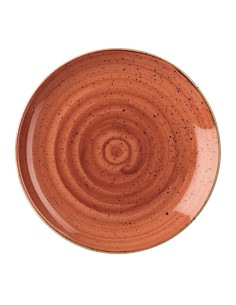 Assiettes Churchill Stonecast Spiced Orange 217mm - Lot de 12