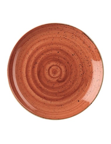 Assiettes Churchill Stonecast Spiced Orange 217mm - Lot de 12