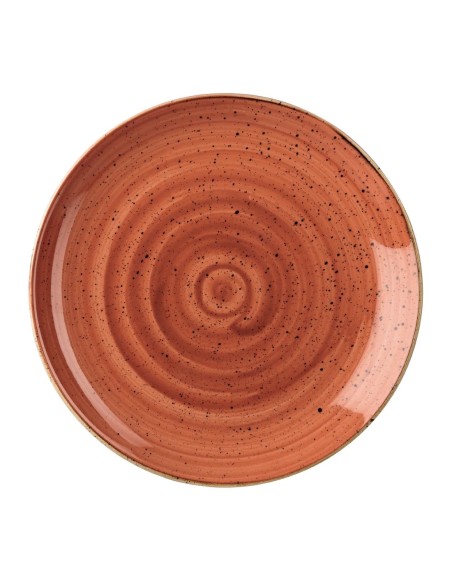 Assiettes Churchill Stonecast Spiced Orange 217mm - Lot de 12