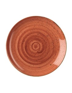 Assiettes Churchill Stonecast Spiced Orange 260 mm - Lot de 12