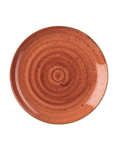 Assiettes Churchill Stonecast Spiced Orange 260 mm - Lot de 12