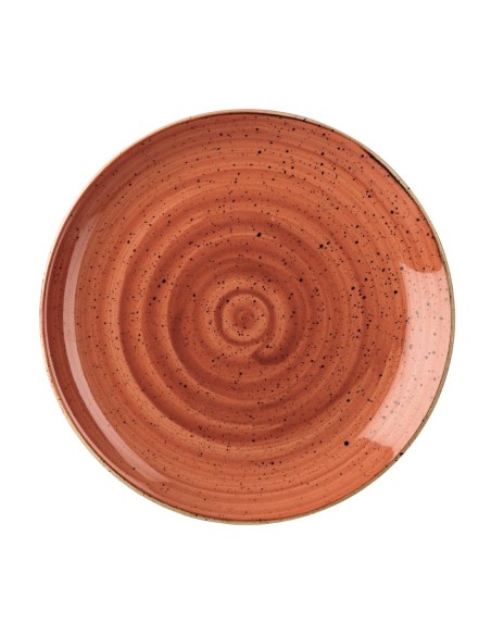 Assiettes Churchill Stonecast Spiced Orange 260 mm - Lot de 12