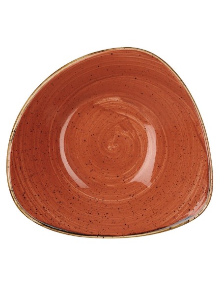 Bols triangulaires Churchill Stonecast Orange 235mm - Lot de 12
