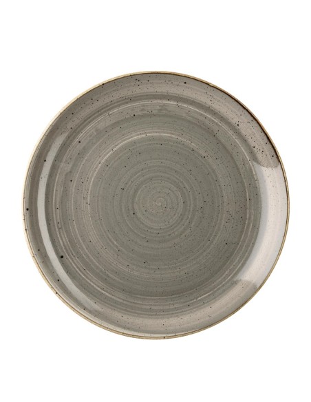 Assiettes Churchill Stonecast Peppercorn Grey 217mm Lot de 12