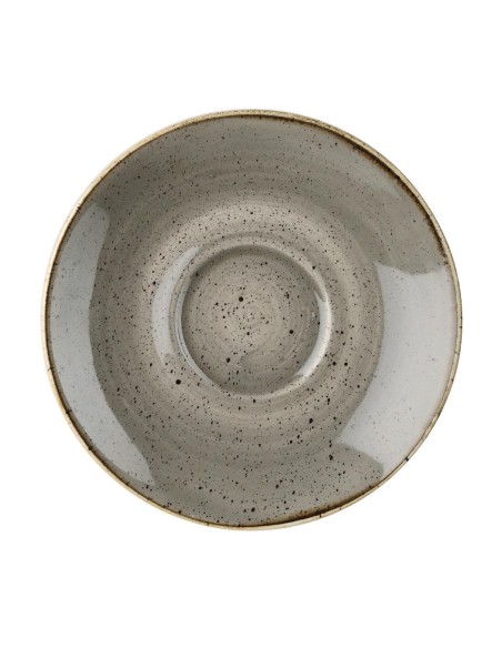 Soucoupes Churchill Stonecast Grey 185mm - Lot de 12