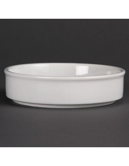 Plats empilables blancs Olympia Tapas 134mm - Lot de 6